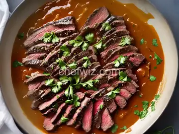 Skirt Steak With BA.1. Sauce