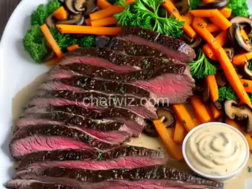 Skirt Steak With Mushroom-Cream Pan Sauce Recipe