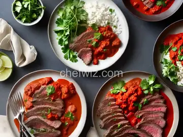 Skirt Steak with Romesco Sauce