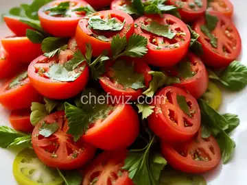 Sliced Tomatoes with Fresh Herb Dressing