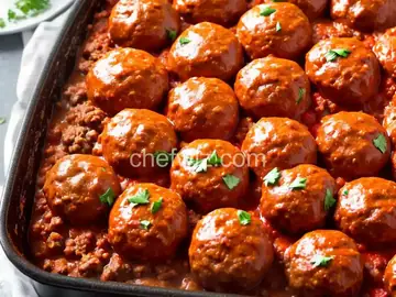 Sloppy Joe Meatball Bake