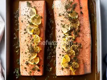 Slow-Baked Salmon with Lemon and Thyme