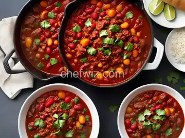 Slow-Cooked Stew Meat Chili