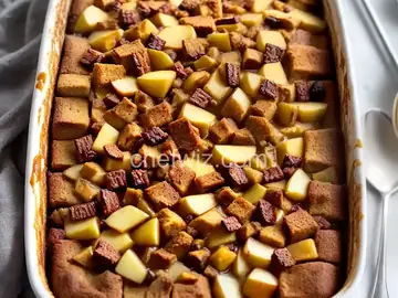Slow Cooker Apple Cinnamon Bread Pudding