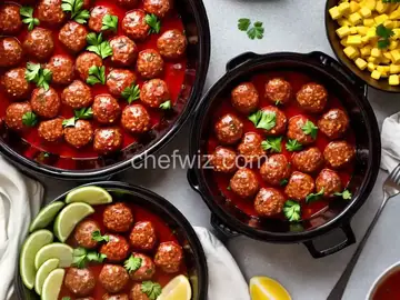Slow Cooker BBQ Meatballs and Polish Sausage