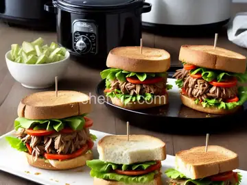 Slow Cooker Barbecue Goose Sandwich