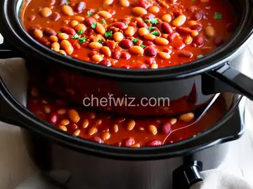 Slow Cooker Bean Casserole AKA Sweet Chili