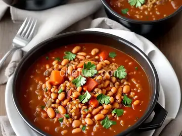 Slow Cooker Bean and Barley Stew