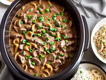 Slow-Cooker Beef Stroganoff Recipe