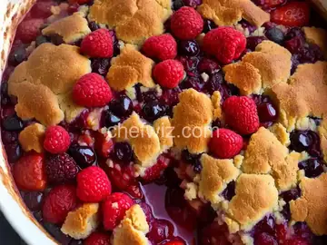 Slow Cooker Berry Cobbler