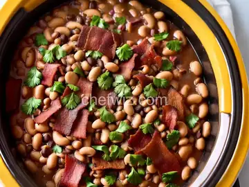 Slow Cooker Black-Eyed Peas with Bacon