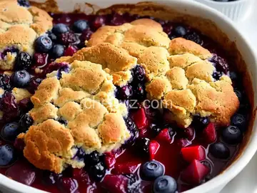 Slow Cooker Blueberry Biscuit Cobbler