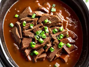 Slow Cooker Brisket with Brown Gravy