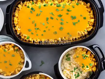 Slow Cooker Cheesy Cauliflower Casserole