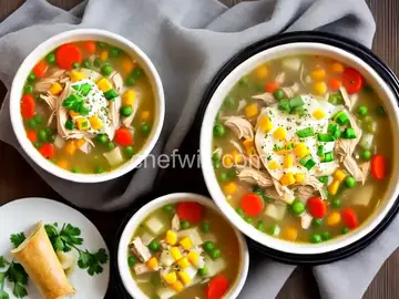 Slow Cooker Chicken Pot Pie Soup