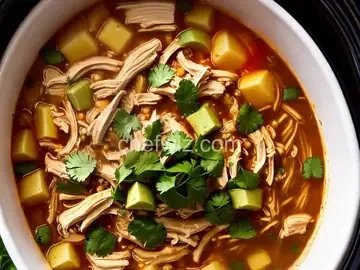 Slow Cooker Chicken Pozole Blanco