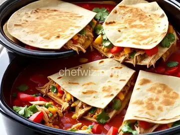 Slow Cooker Chicken Quesadillas