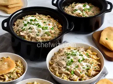 Slow Cooker Chicken Tetrazzini