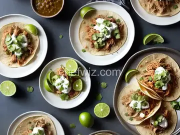Slow-Cooker Chicken Tomatillo Tacos Recipe