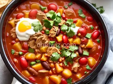 Slow Cooker Chicken and Sausage Chili