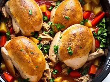 Slow Cooker Chicken with Stuffing