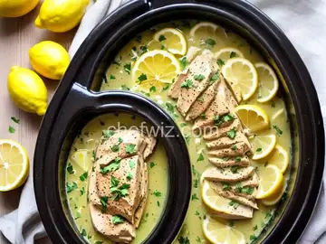 Slow-Cooker Creamy Lemon Herb Chicken