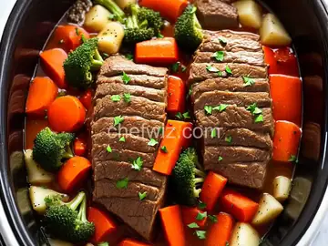 Slow Cooker Eye of Round Roast With Vegetables