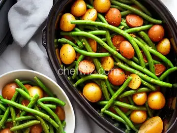 Slow Cooker Green Beans and Potatoes