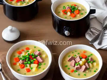 Slow Cooker Ham and Potato Soup