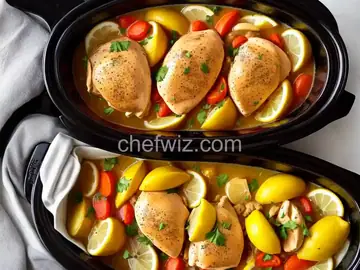 Slow Cooker Lemon Butter Chicken & Potatoes