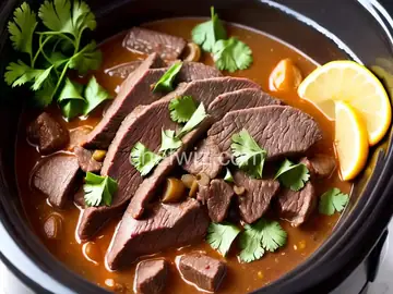 Slow Cooker Lengua (Beef Tongue)