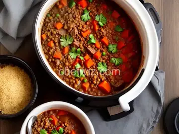 Slow Cooker Lentil-Beef Stew