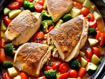 Slow Cooker Mediterranean Chicken and Vegetables