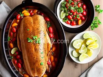 Slow Cooker Mediterranean Roast Turkey Breast