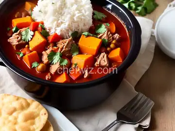 Slow Cooker Mexican Pork Stew with Sweet Potatoes
