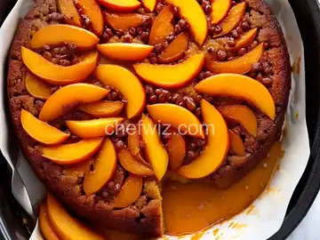 Slow Cooker Peach Upside Down Cake