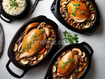 Slow Cooker Pheasant with Mushrooms and Olives