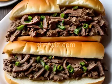 Slow Cooker Philly Steak Sandwich Meat