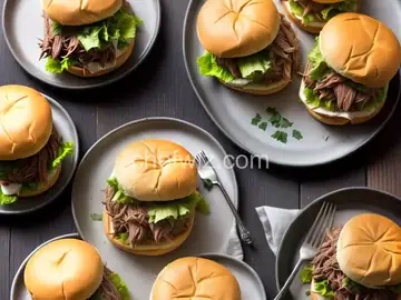 Slow Cooker Philly-Style Shredded Beef Sliders