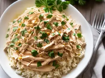Slow Cooker Shredded Chicken in Yogurt Sauce