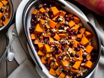 Slow Cooker Sweet Potato, Apple, and Cranberries