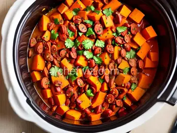 Slow Cooker Sweet Potato and Chorizo Chili