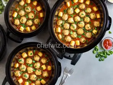 Slow Cooker Tuscan Chicken Meatballs With Gnocchi