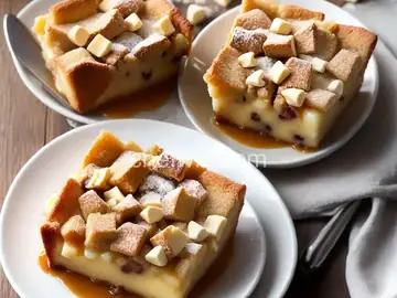 Slow Cooker White Chocolate Bread Pudding