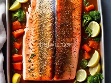 Slow-Roasted Salmon With Harissa