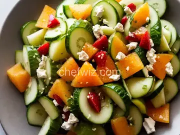 Smashed Cucumber and Melon Salad