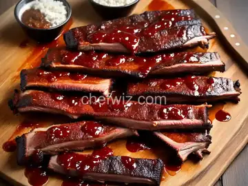 Smoked Ribs with Carolina-Style BBQ Sauce