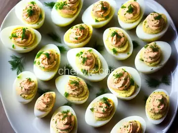 Smoked Salmon Deviled Eggs