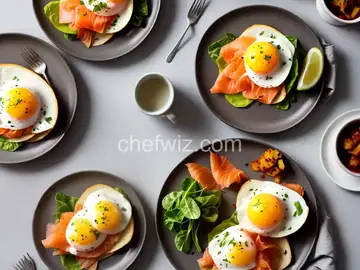 Smoked Salmon Eggs Benedict for Two