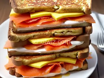 Smoked Salmon French Toast Sandwich